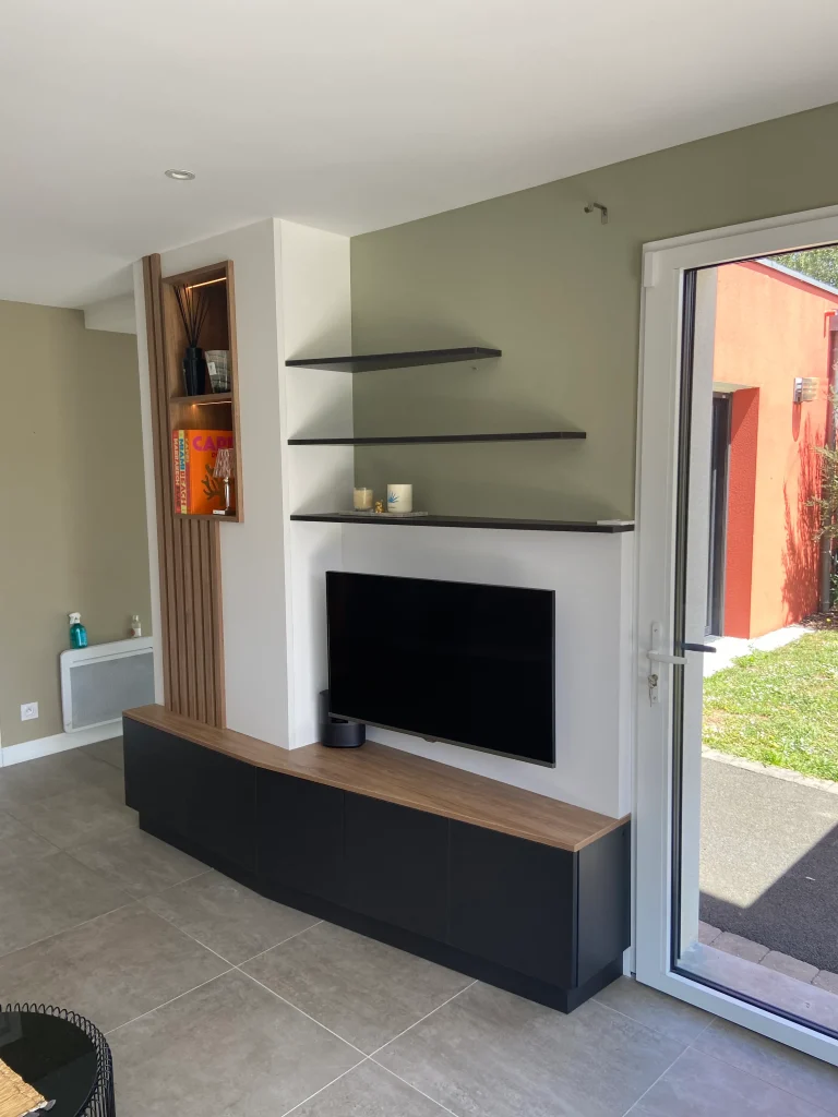 meuble tv avec colonne