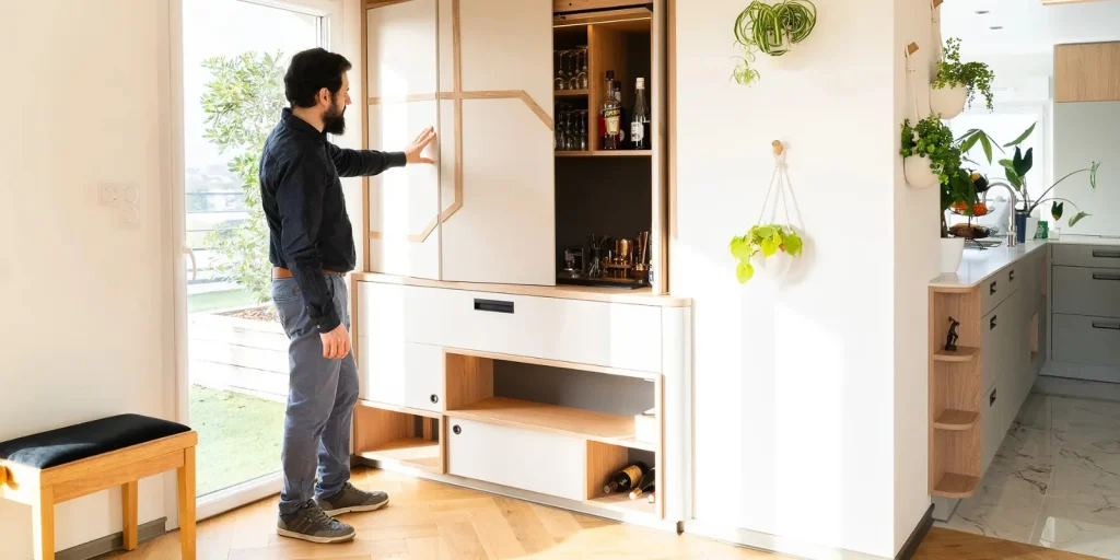 meuble bar sur mesure à Nantes