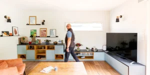 Meuble TV d’angle sur mesure